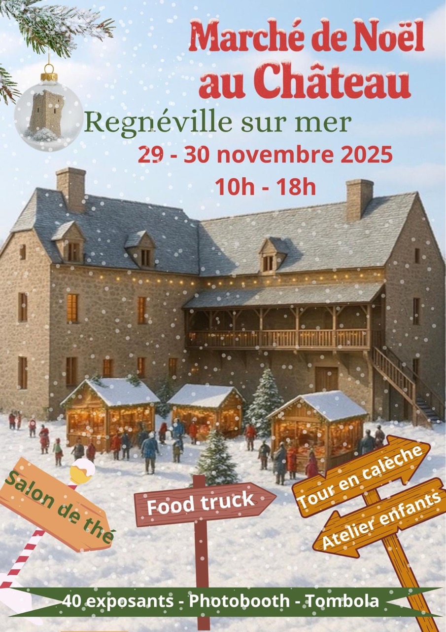 Marché de Noël au château de Regnéville-sur-Mer (50)