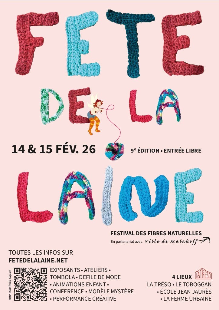 🧶 Laines sous les Pommiers à la Fête de la Laine de Malakoff (92)