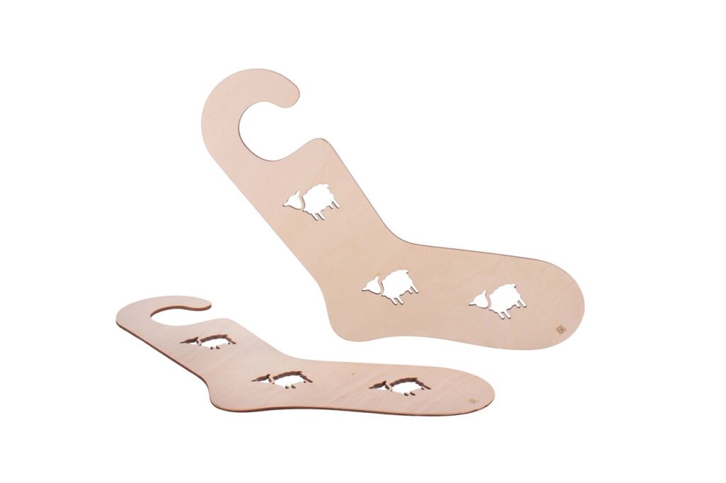 Bloqueurs à chaussettes en bois