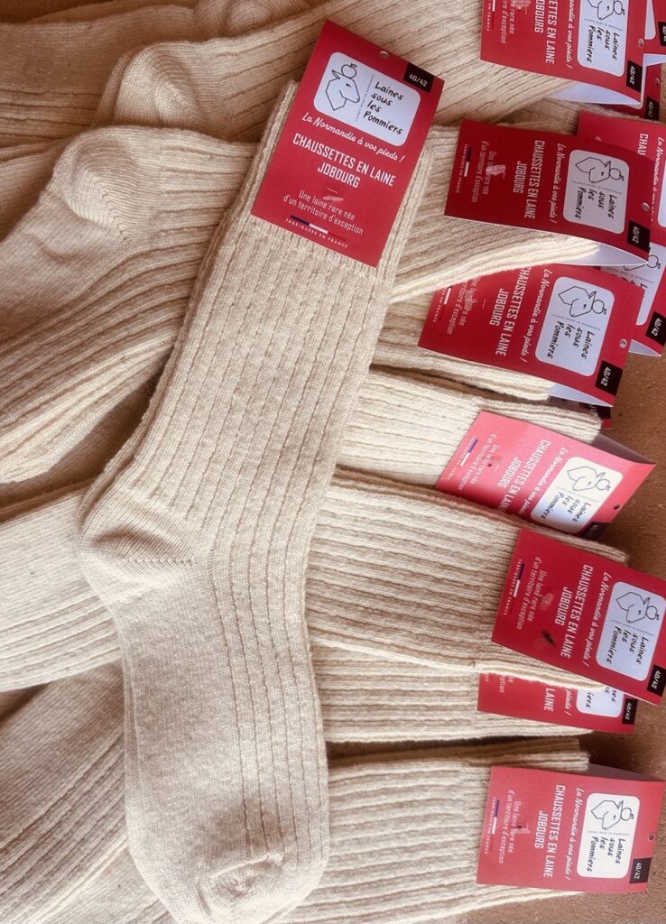 Chaussettes Jobourg - laine de mouton Roussin de la Hague