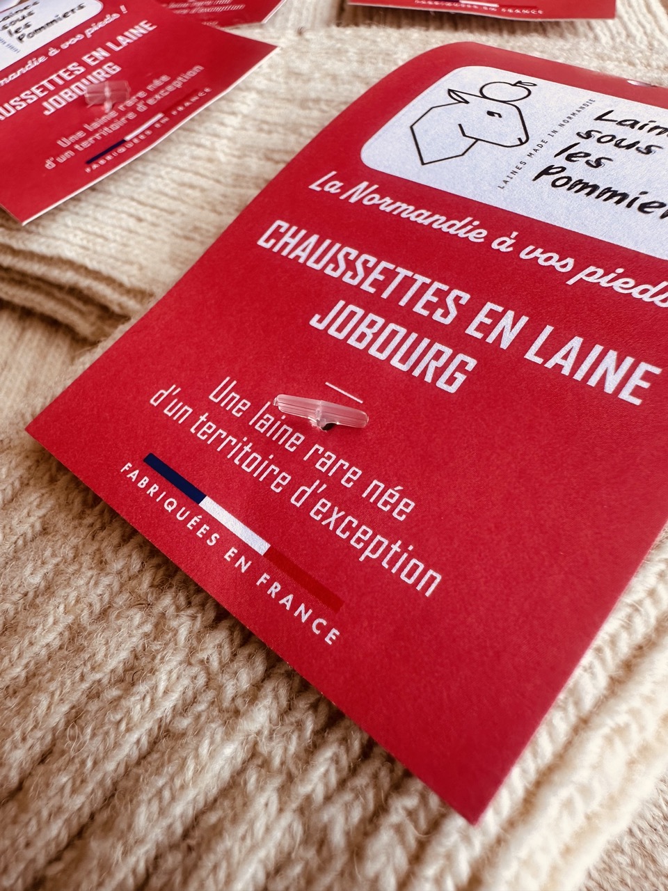Chaussettes Jobourg - laine de mouton Roussin de la Hague – Image 3