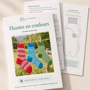 Hautes en couleurs — Trois modèles de chaussettes à tricoter à plat